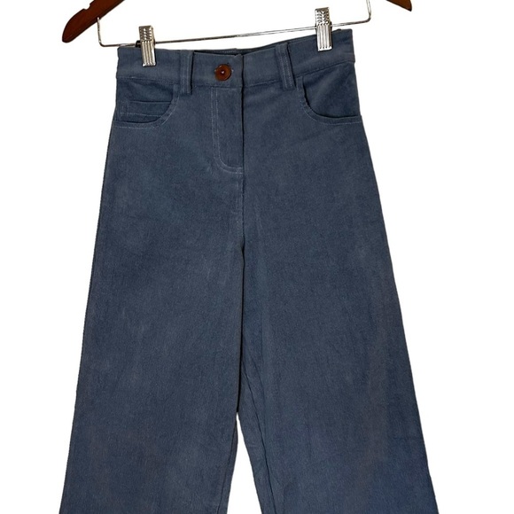 Smash + Tess NWT City Wide Leg Cordory Ankle Grazers in Pacific Blue size XXS - Picture 3 of 12